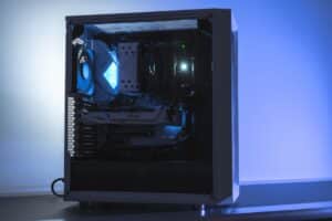 Photo assembled desktop