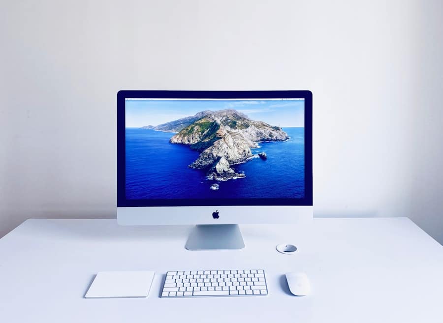 Photo assembled desktop